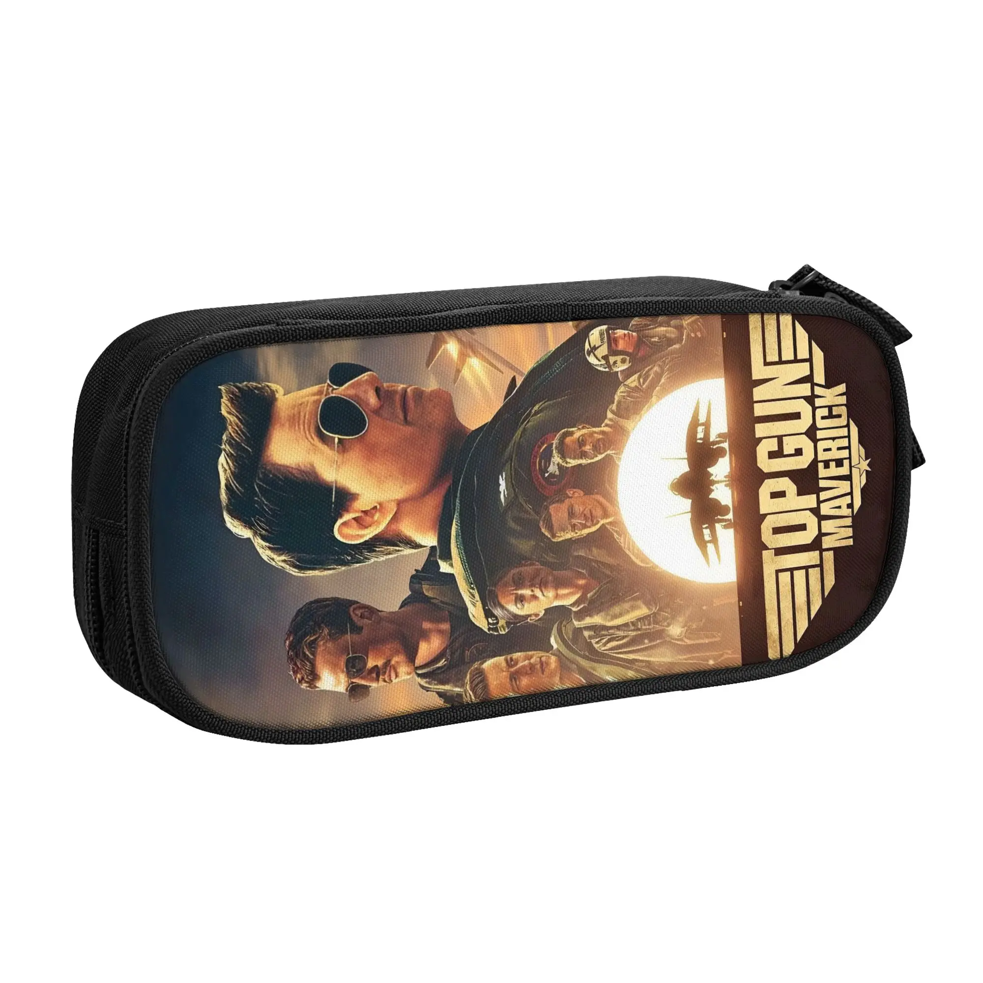 Cute Top Gun Maverick Film  Pencil Cases for Boys Girls Big Capacity Air Force Fighter Jets  Pencil Pouch Stationery