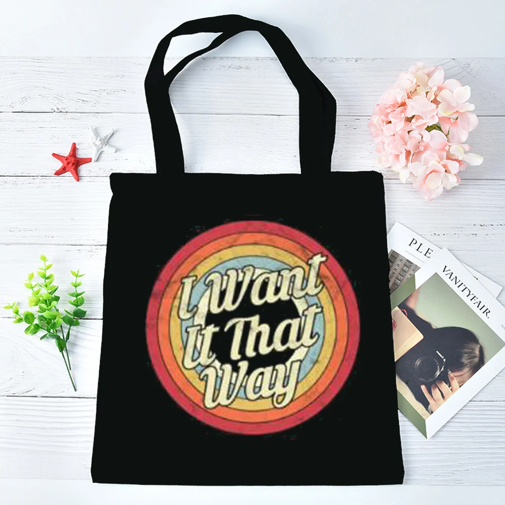 Backstreet Boys tote bag totebag canvas  sac cabas reusable shoulder  femme