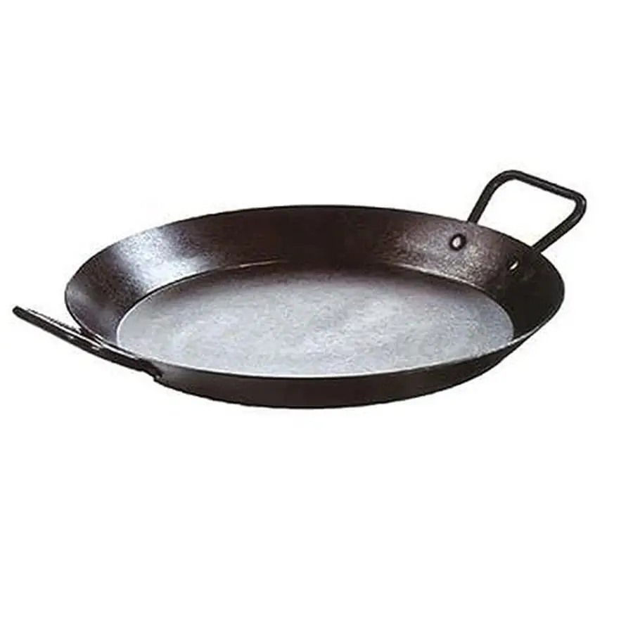 

PreSeasoned Carbon Steel Skillet Use in the Oven, on the Stove, on the Grill, or Over a Campfire 15 Inch