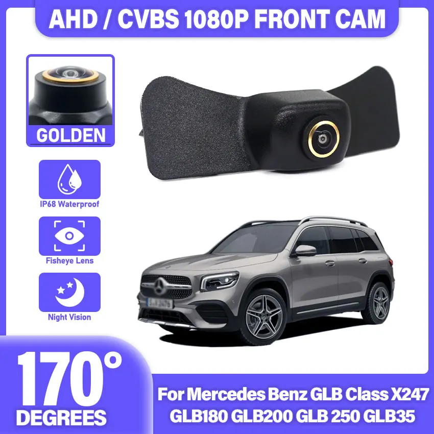 Car Front View Parking LOGO Camera Night Vision Positive Waterproof For Mercedes Benz GLB Class X247 GLB180 GLB200 GLB 250 GLB35