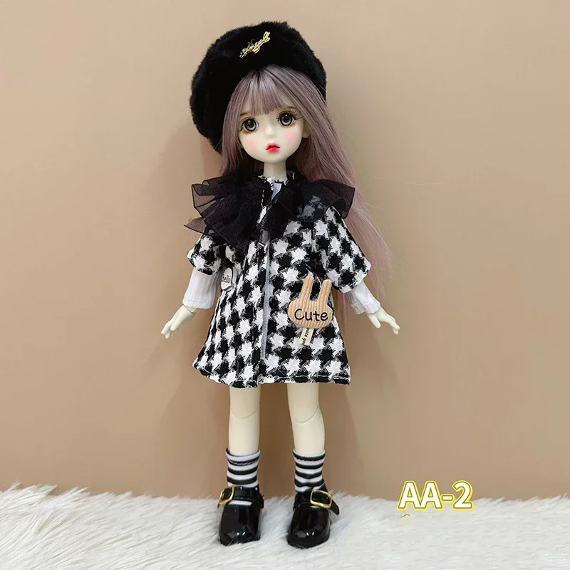 Fashion 1/6 Bjd Doll Outfit 30cm Doll Changing Clothes Set Lolita Clothes Accessories