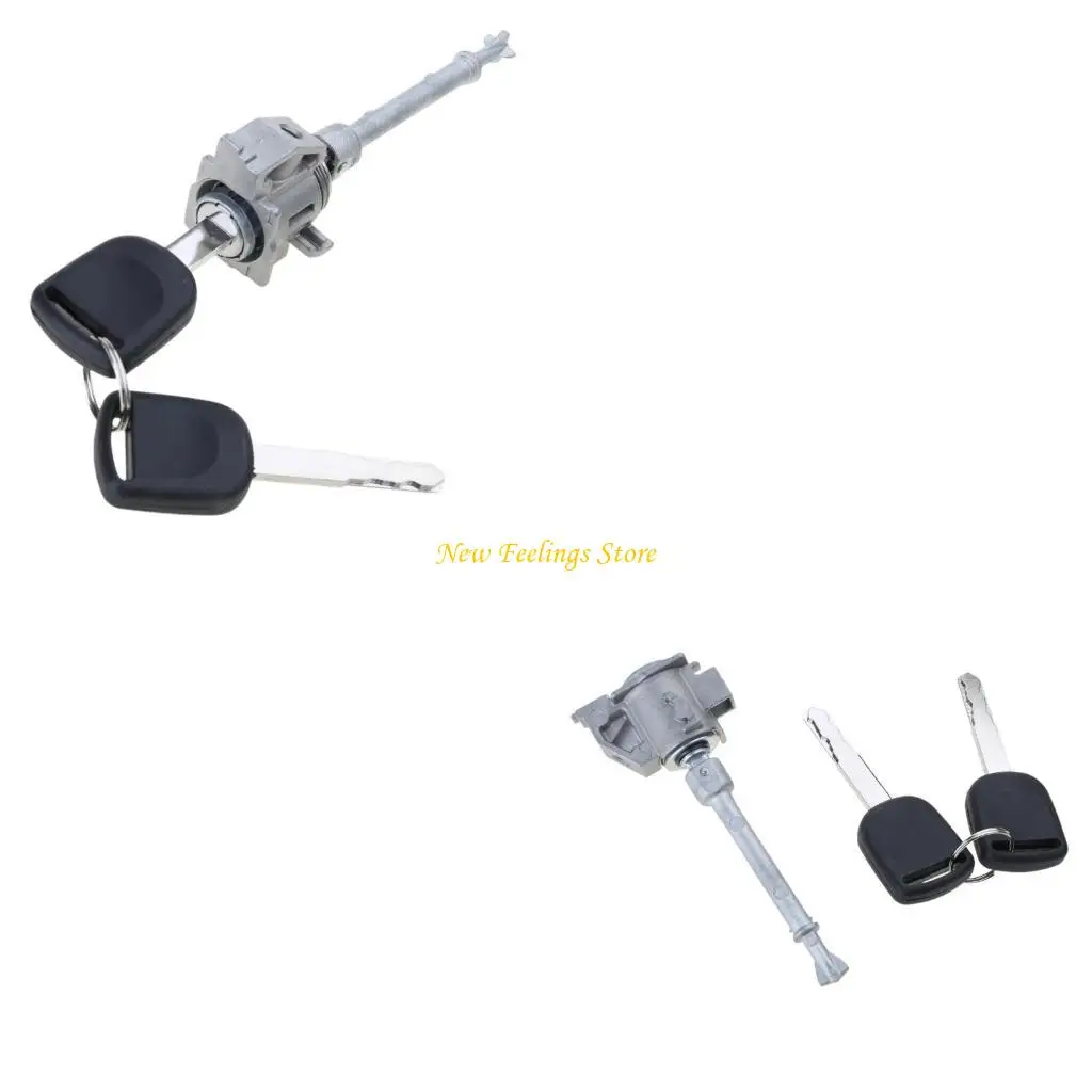 

J6BF High Security Front Left Door Lock Cylinder with 2 Keys Easy Installation Replaces 04921-TBA-A Designed for Vehicles