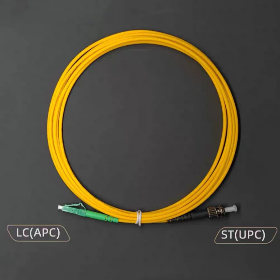 optical fiber jumper LCAPC-ST 1-100m patchcord Simplex square to round extension cable FTTH P-fiber optic