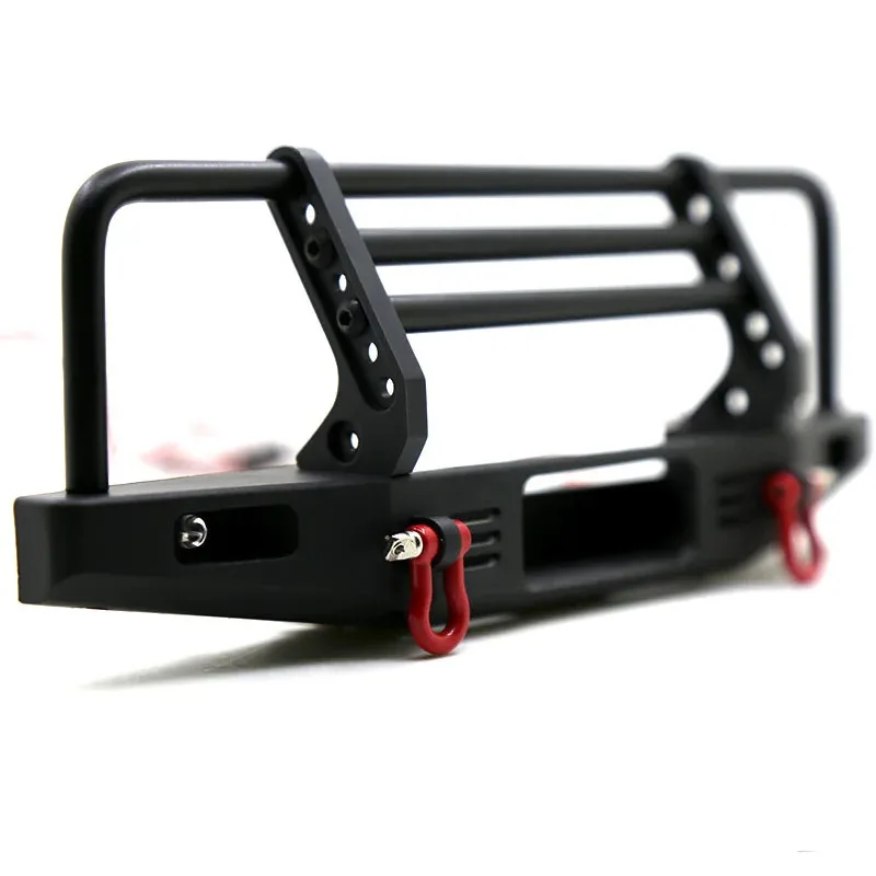 

Adjustable Metal Front Bumper with LED LIght for 1/10 RC Crawler Car TRX4 Defender Axial SCX10 SCX10 II 90046 Upgrade Parts