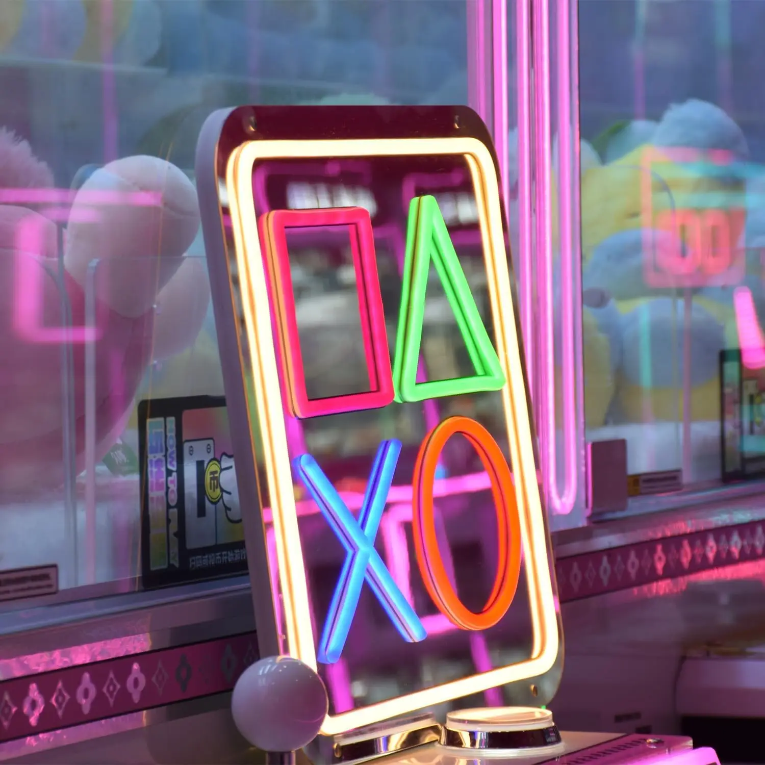 ゲームコントローラーネオンサインゲームシンボルミラーネオンライトled-usb電源調光可能ゲームや子供部屋の寝室の装飾用