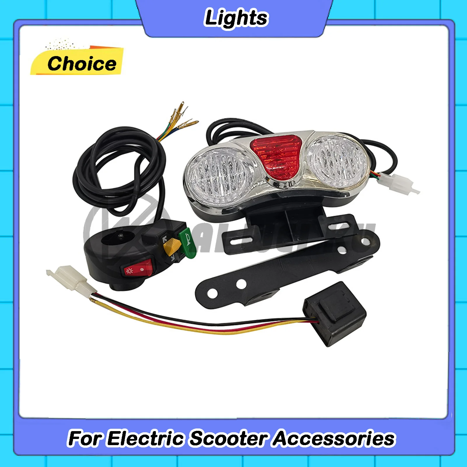 Citycoco Rear Light Turn Signals And Brake Light With Handle Switch Flasher For Chinese Halei Citycoco Parts