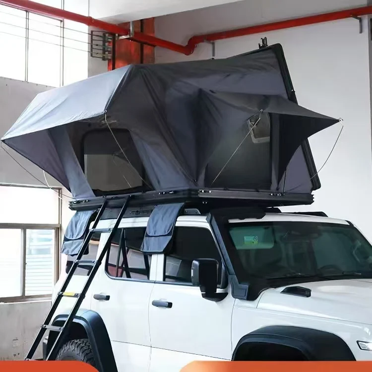 Fully Automatic Foldable Rooftop Tent, Instant Pop-Up No Assembly Needed, Car Mounted for Self-Driving Camping