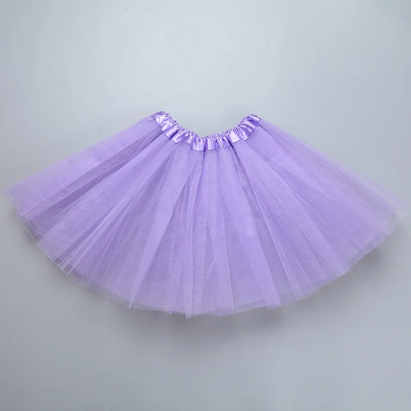 Meisje elastische ballet danskleding tutu's minirok voor verjaardagsfeestje dans 3-laags tule tutu rok voor kinderen prinses 2-8Y meisjes