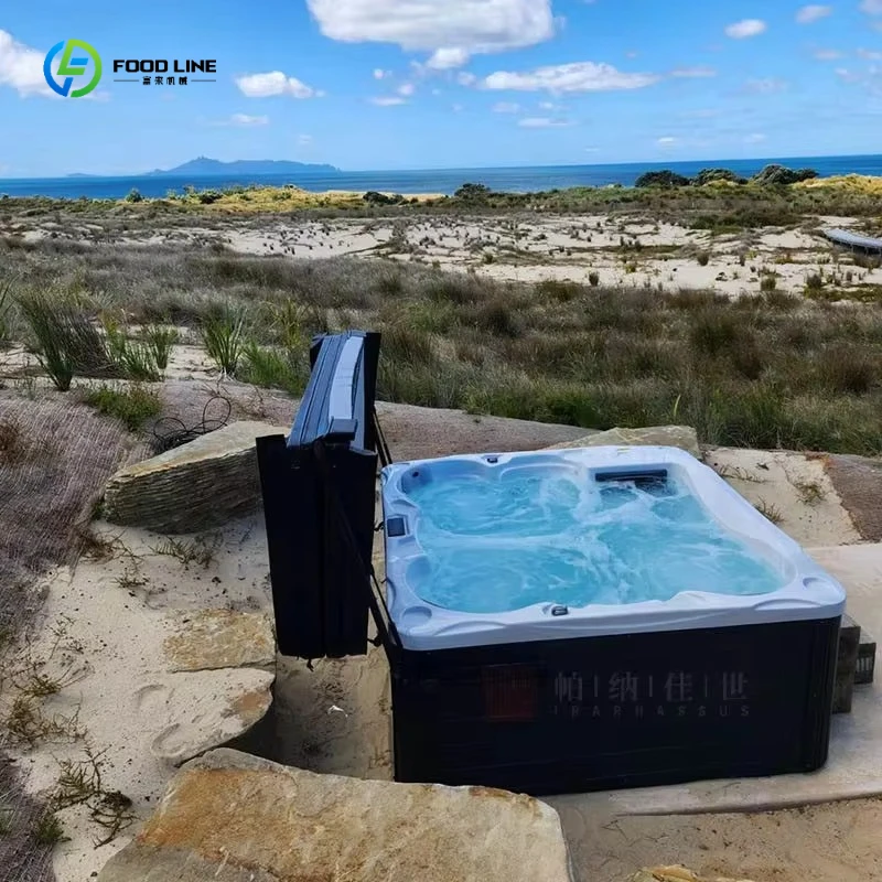 Heated Outdoor Inflatable Whirlpool Tub, 130 Jet Portable Massage Spa, Hot Bubble Pool for Deck & Couples