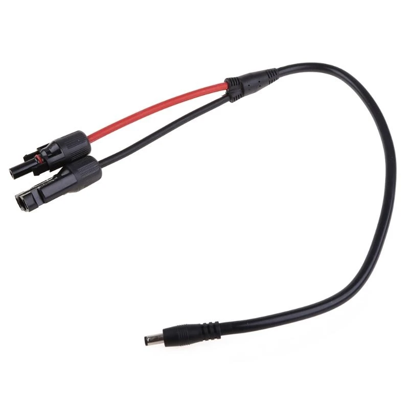 DC5521 Solar Panel Connector Solar Inverter Connector Solar Power Supply 5.5x2.1mm Plug Adapter Cable 0.5m 14AWG Adapter