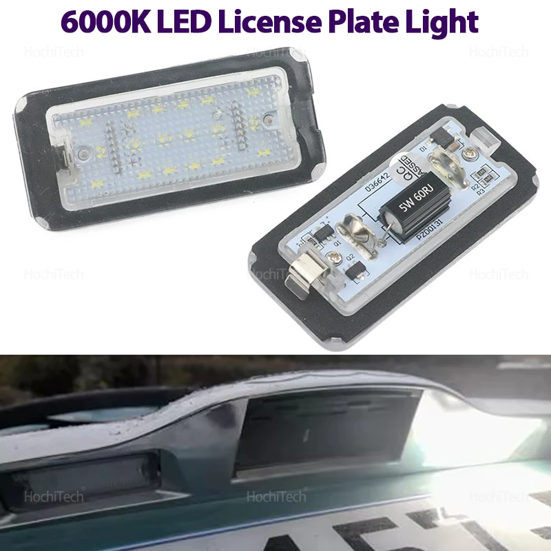 Luces LED duraderas para matrícula trasera Canbus, color blanco, para Fiat 500 500C Fiat Abarth 2007-2016 2008 2009 2010 51800482