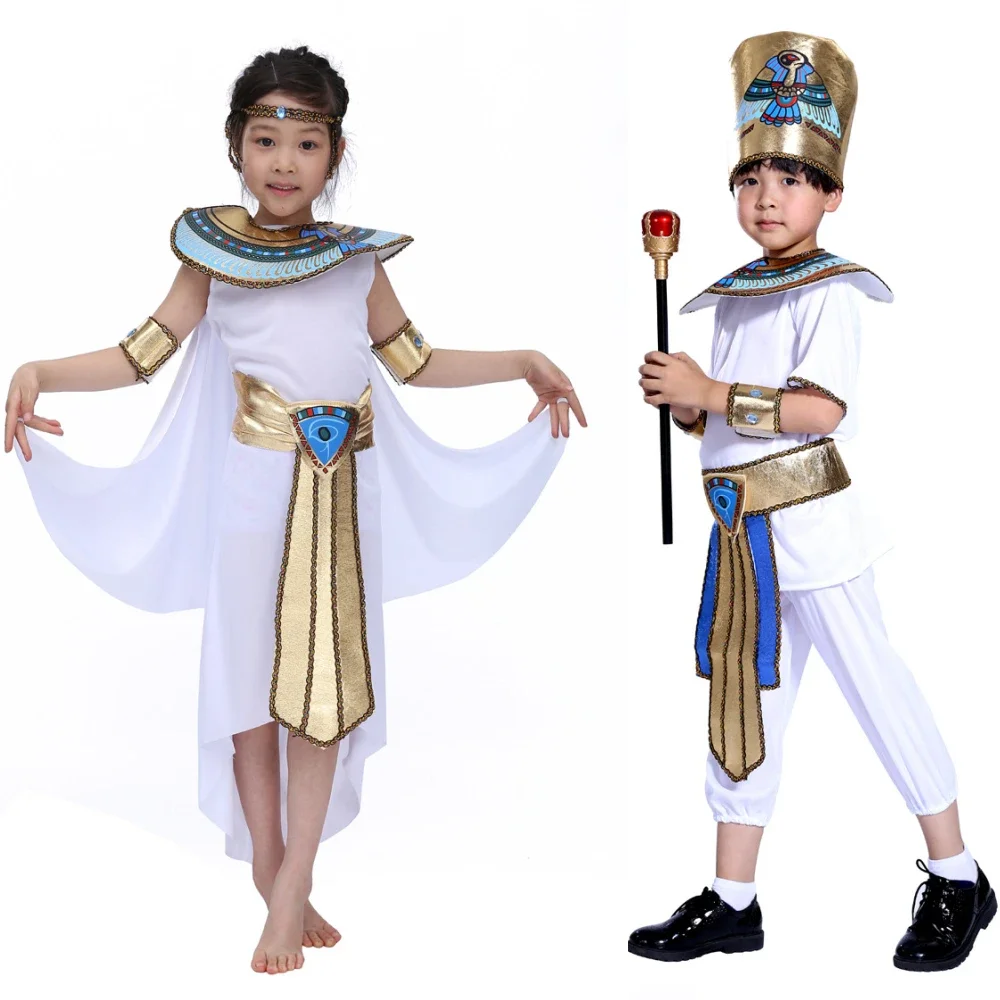 

Halloween Costume for Kids Girl Ancient Egypt Egyptian Dress Pharaoh Cleopatra Prince Princess Costume for Children Cosplay 2025