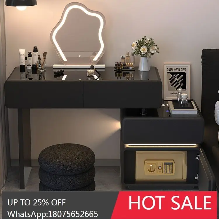 

SGF Solid Wood Dressing Chest with Integrated Safe Modern Light Luxury Simple