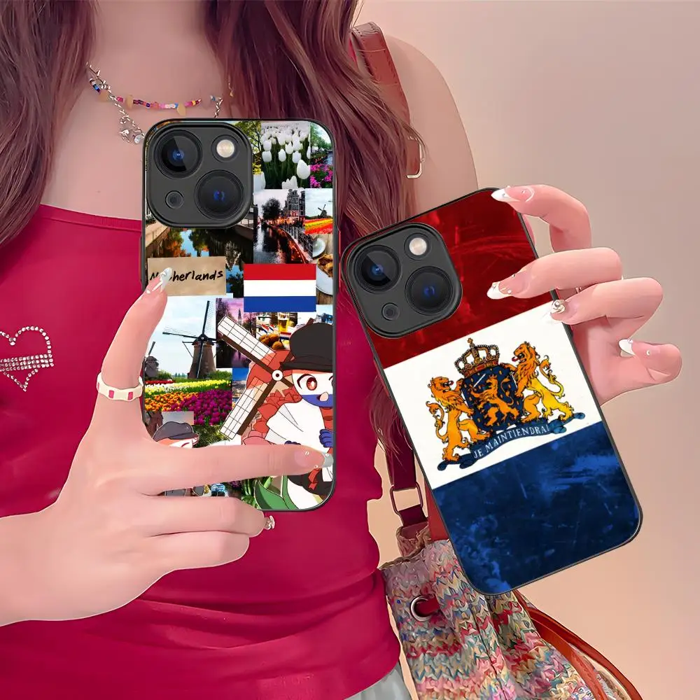 

Чехол для мобильного телефона с флагом Нидерландов для iPhone 17, 16, 15, 14, 13, 12, 11 X XR XS 8 7 Pro Max Plus, мини-цветный силиконовый чехол