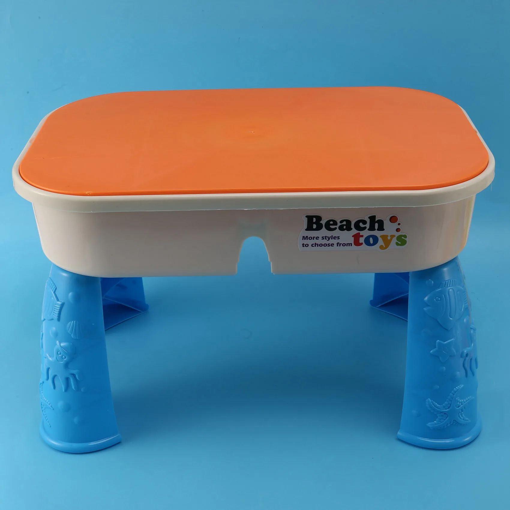 2X ชุดโต๊ะทรายและน้ำพร้อมฝาปิดชายหาดสวนกลางแจ้งชุดกล่องทรายเด็กฤดูร้อนชายหาดสำหรับเด็กวัยหัดเดินเด็ก