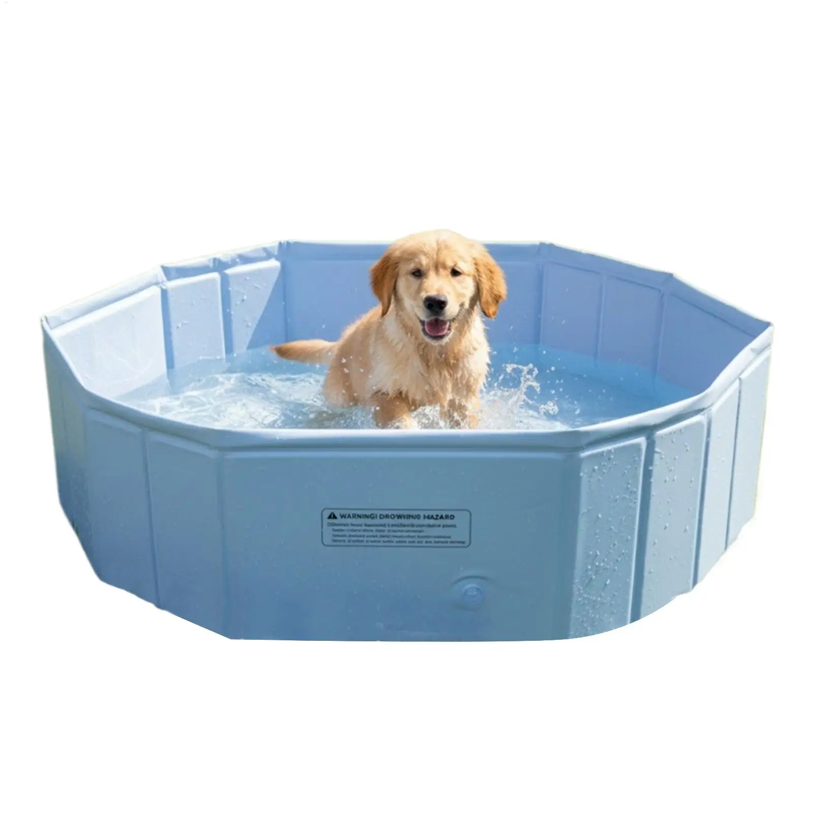 Piscina Portátil para Perros, Piscina Plegable para Cachorros, Bañera para Nadar para Razas Pequeñas, Medianas y Grandes, para Interiores y Exteriores, Hogar y Jardín