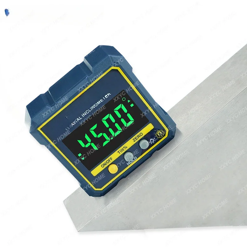 Digital Angle Gauge Magnetic Protractor Inclinometer Level Angle Finder Angle Cube Level Box With Magnes And Backlight