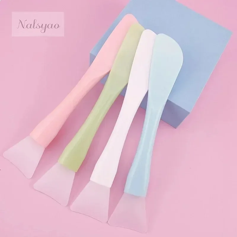 Wholesale Silicone Facial Mask Brush Dual-Use Mud Film Brush Integrated Makeup Soft DIY Adjusting Beauty Brush