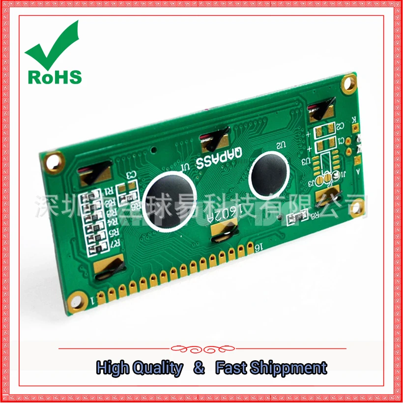 Blue Screen 1602A LCD 1602 5V White Font With Backlight LCD1602 LCD1602A Module