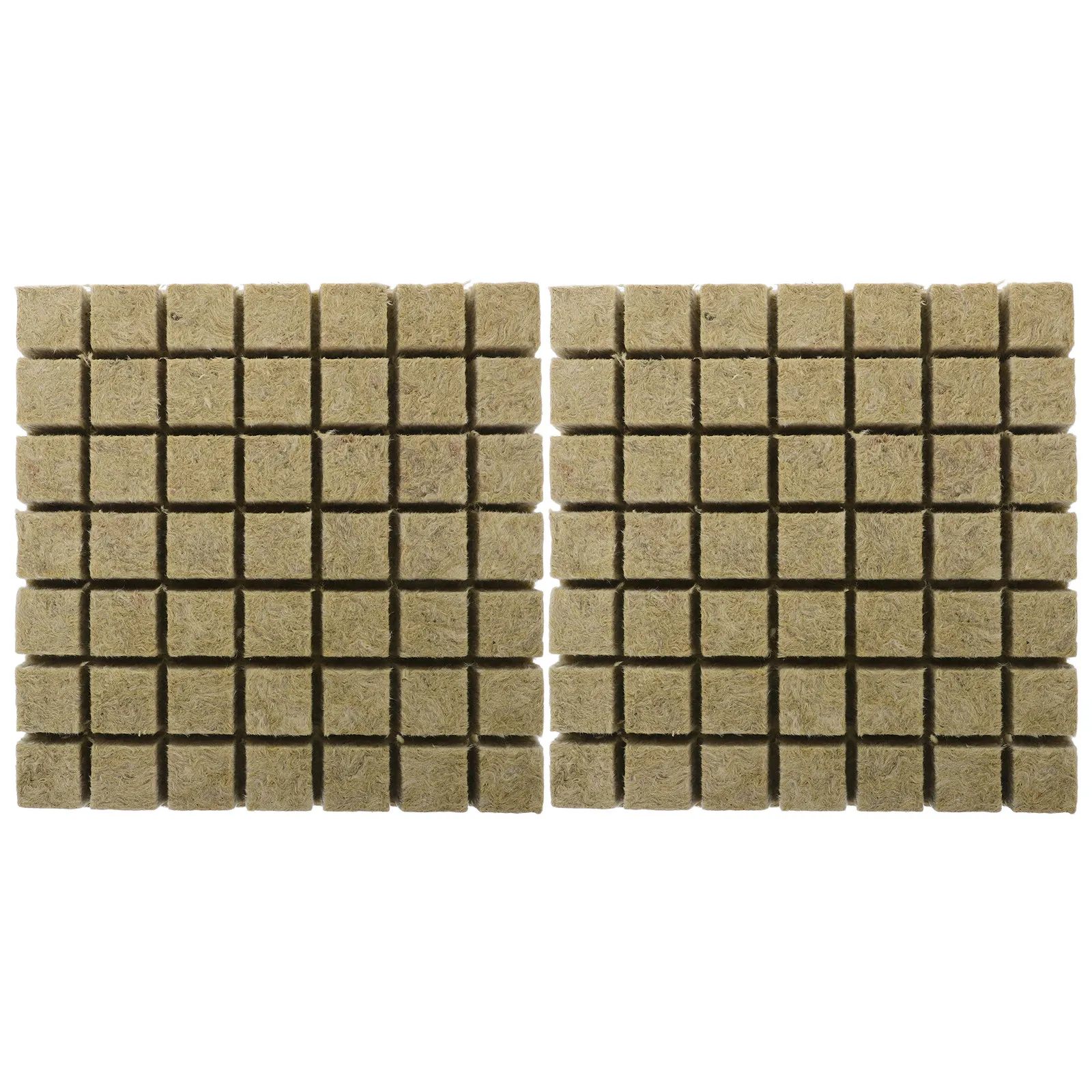 98Pcs Rockwool Cubes Hydroponic Seed Starter Plugs Seedling Grow Blocks Rock Wool Root Plugs Plant Nursery Cubes for Vegetable
