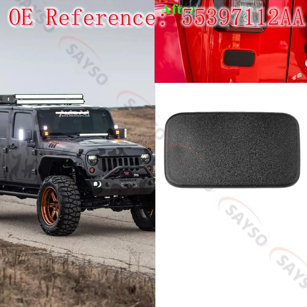 License Plate Bracket Delete | OE Reference: 55397112AA | Fits For 2007-2018 Jeep Wrangler JK