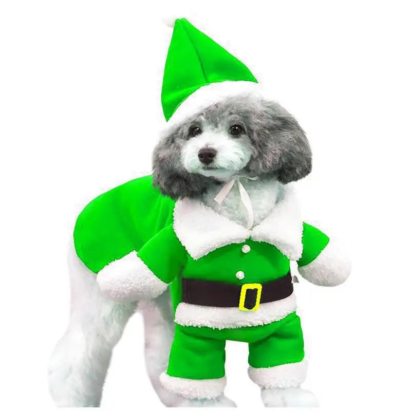 Chó Santa Trang Phục Santa Chó Mèo Trang Phục Ngộ Nghĩnh Đứng Santa Trang Phục Cho Chó Ấm Giáng Sinh Trang Phục Cho Chó Mèo