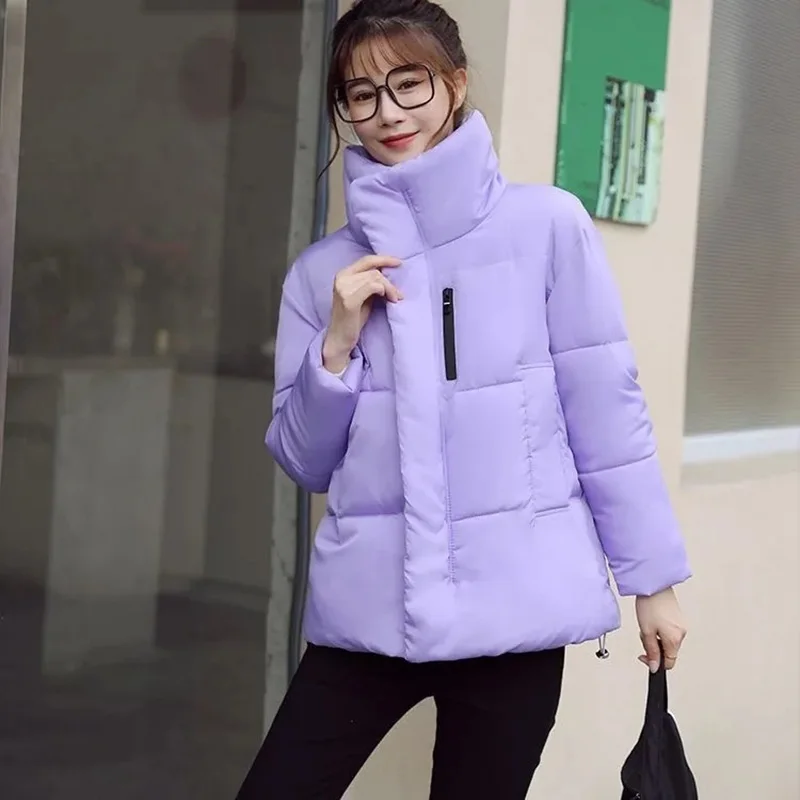 

Down Cotton Jacket 2023 Winter New Fashion Elegant Female Coat Korean Version Loose And Comfortable Women's Outerwear 2XL