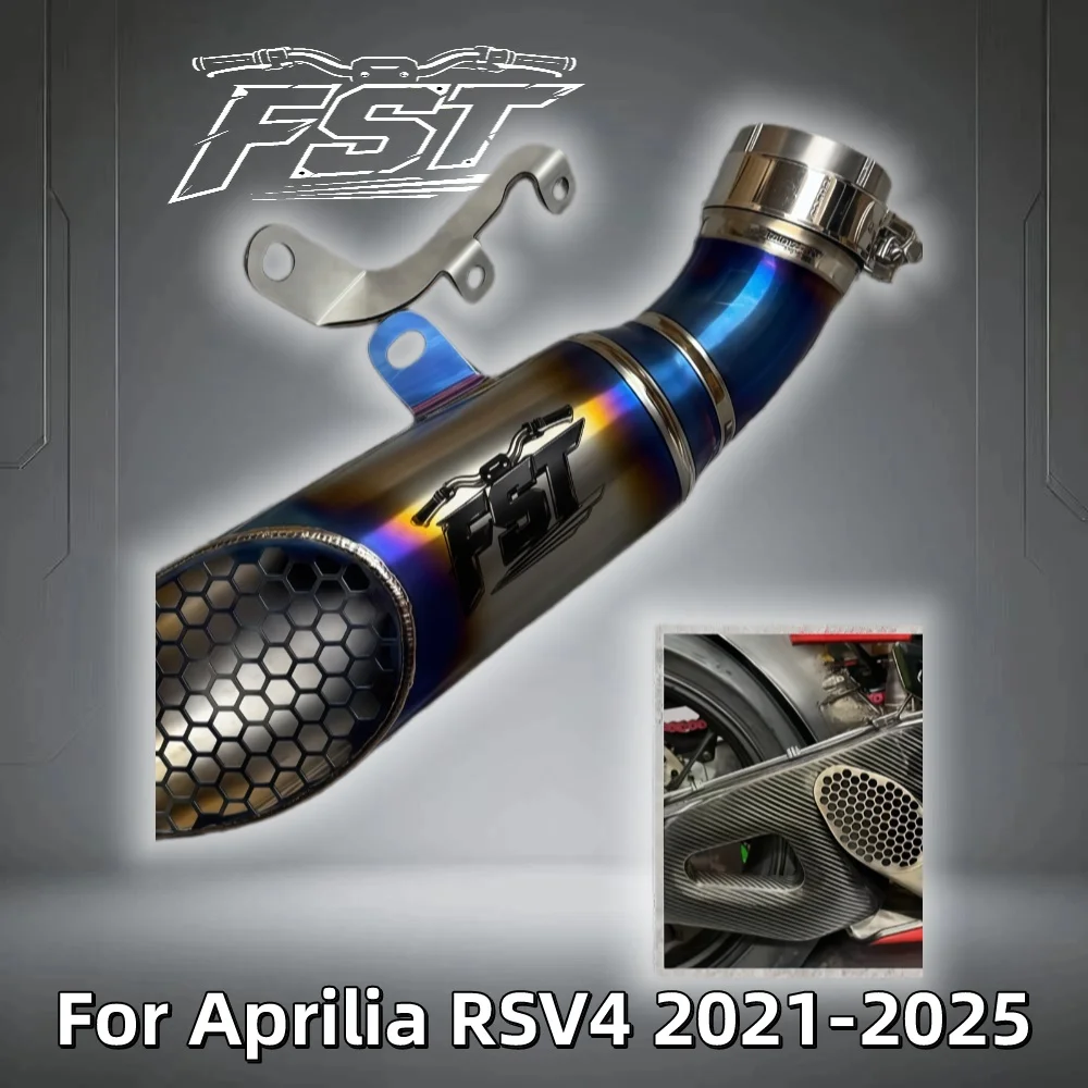 For Titanium Exhaust for Aprilia RSV4 Motorcycles Performance Racing Slip-On Muffler Lightweight High-Temperature Resistant