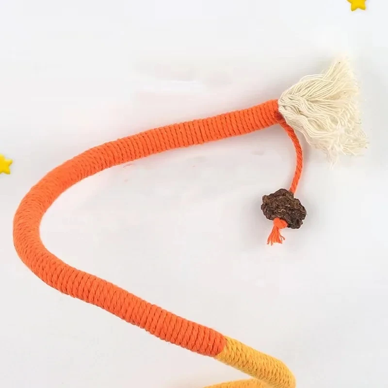 1PC Cat Bite Rope Toy Grinding Teeth Durable Teasing Cat Teaser Toy Clean Mouth Kitten Play Toy Akcesoria dla zwierząt domowych