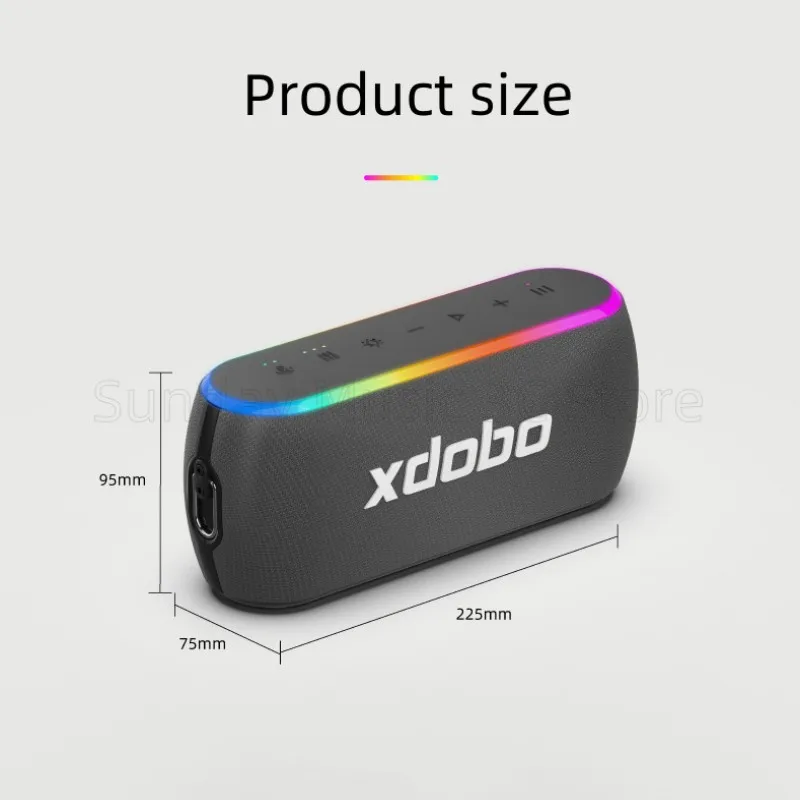 

XDOBO X8 III Wireless Bluetooth Speaker Outdoor Colorful 60W High Power Subwoofer Portable Sound Column caixa de som Boombox