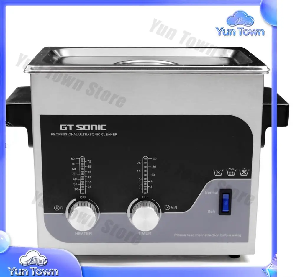 GT SONIC T3 3L Ultrasonic Cleaner for Jewelry Watch Parts Dental Instruments Industrial Cleaning Equipment with Dual Power