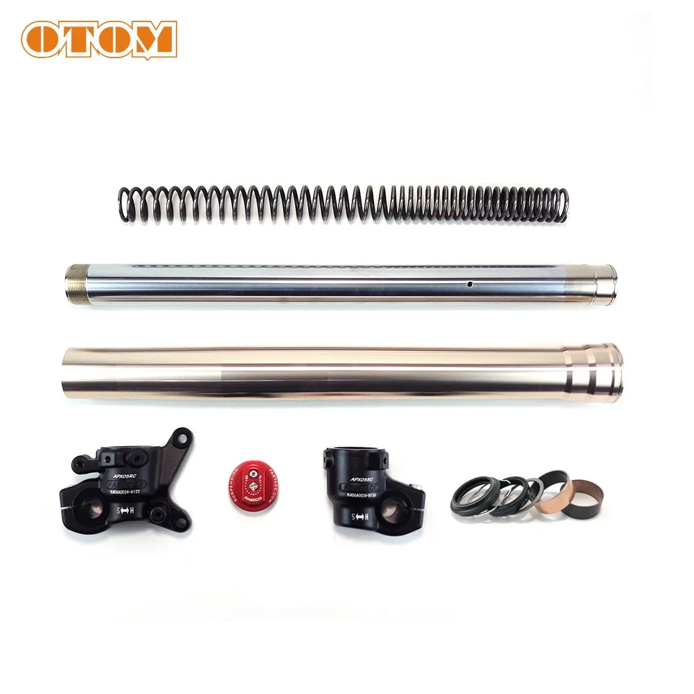 OTOM Motorcycle 43mm Front Fork Shock Absorber Oil Seal Stopper Ring Slider Piston Guide Bushing Repair Kit For FASTACE KAYO T6