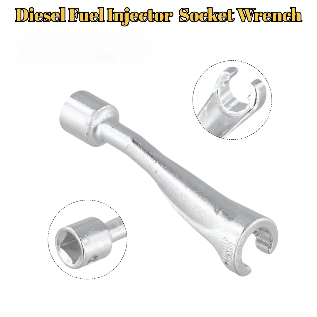 1PC 1/2 Zoll Antrieb Diesel Kraftstoff Injektor Linie Steckschlüssel Set Offenes Ende 12 Punkt Bi-Hex Steckschlüssel für Injektor Muttern Entfernung