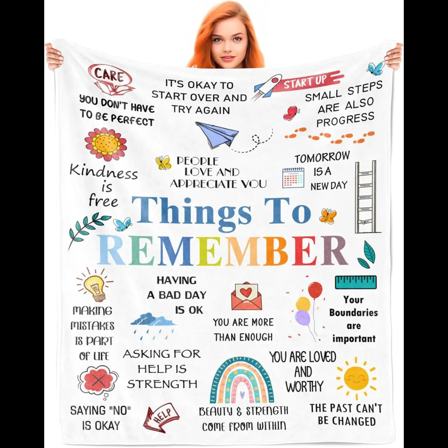 

Одеяло для исцеляющих объятий x Вдохновляющие подарки для женщин Идеальный подарок для ухода за сочувством после операции или лечения рака