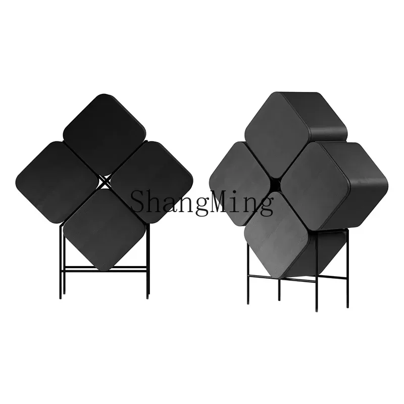 SM four-leaf clover dining side cabinet creative four-bucket cabinet minimalist wine cabinet industrial style locker