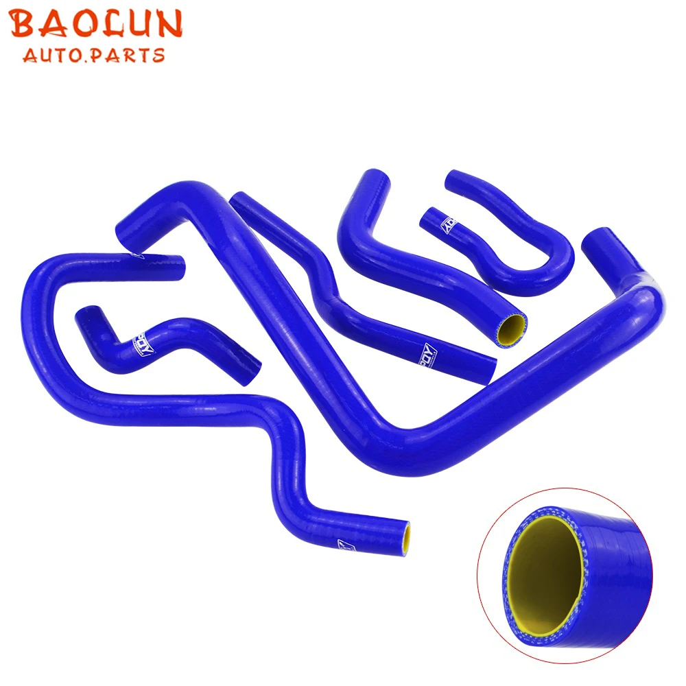 

BAOLUN 6 Pcs Silicone hose kit Silicone Radiator Coolant Hose For Honda CIVIC SOHC D15 D16 EG EK 92-00