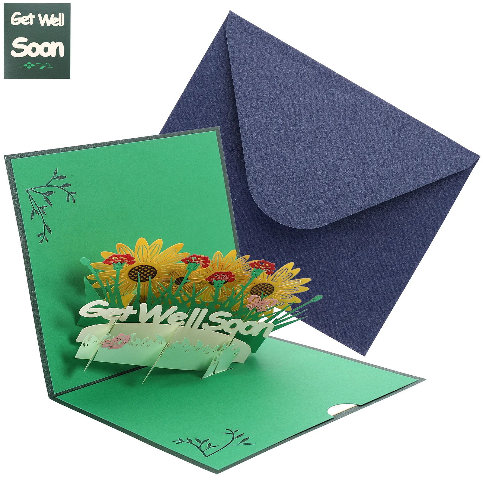 3d Greeting Card Cards Get Well Soon Comfort Three-dimensional Decorative Blessing Paper Jam