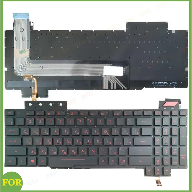 

Новая русская клавиатура с подсветкой для ASUS ROG FX503 FX503V FX503VM FX503VD FX63 FX63V FX63VD FX63VM ZX63V 90NR0GN1-R31US0 RU