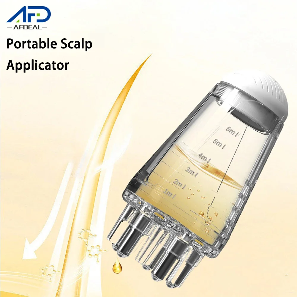 

Мини-портативный аппликатор для кожи головы, жидкая расческа для корней волос, массажная медицинская расческа для волос, сыворотка для роста волос, масло, питание
