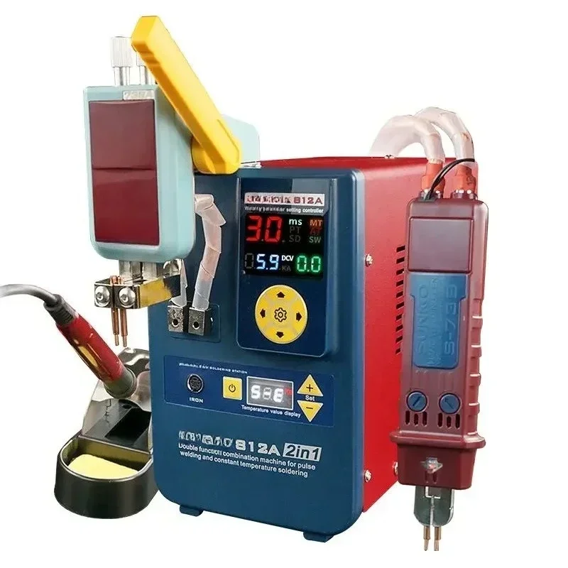 

812A 2 in 1 Battery Spot Welder 12 KW Soldering Station Capacitor Energy Welding