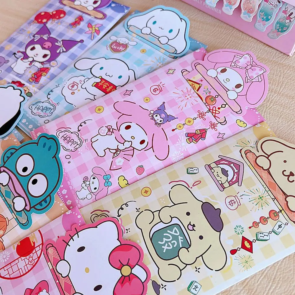 Cartoon Hello Kitty 4Pcs 2025 New Year Cute Red Envelopes Anime My Melody Lucky Kawaii Money Bag Red Packets Kids Student Gift