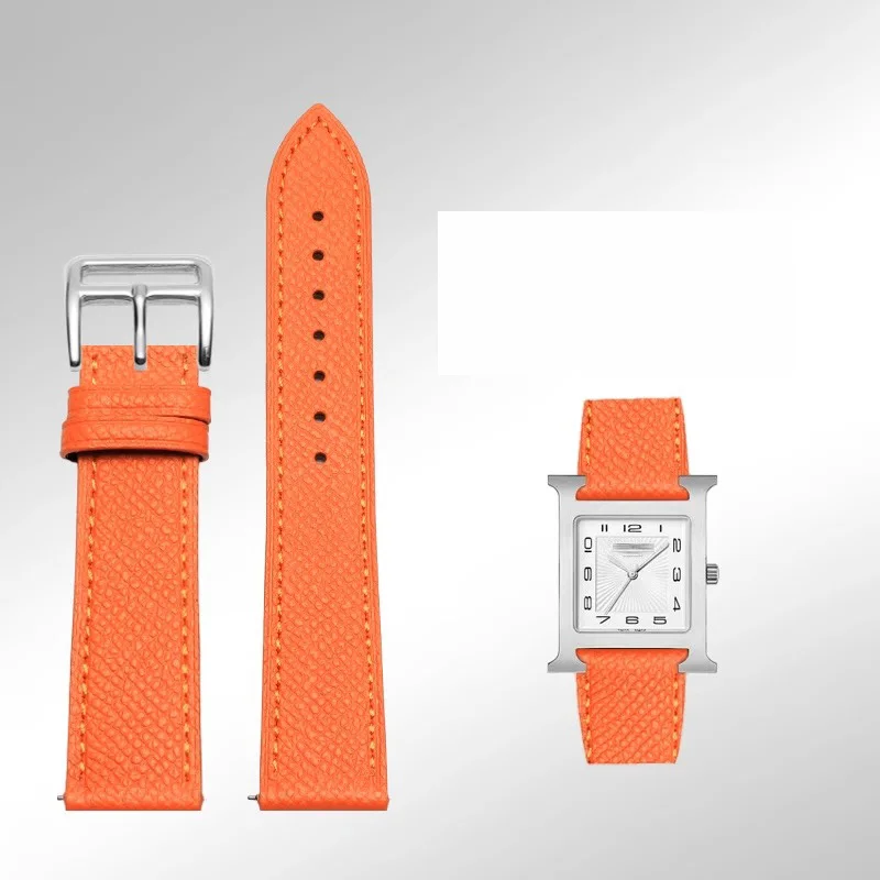 Genuine Leather Watch Strap Of The Watchband For Hermes 14/16/18/20mm Fashionable Comfortable Soft cowhide Women Bracelet