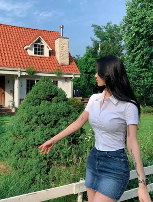 قمصان النساء خلات التباين غرزة Batwing كم فضفاضة تناسب الفن استوديو إيندي شيك بلوزة العصرية الطلاب كل يوم يبدو Ins #6