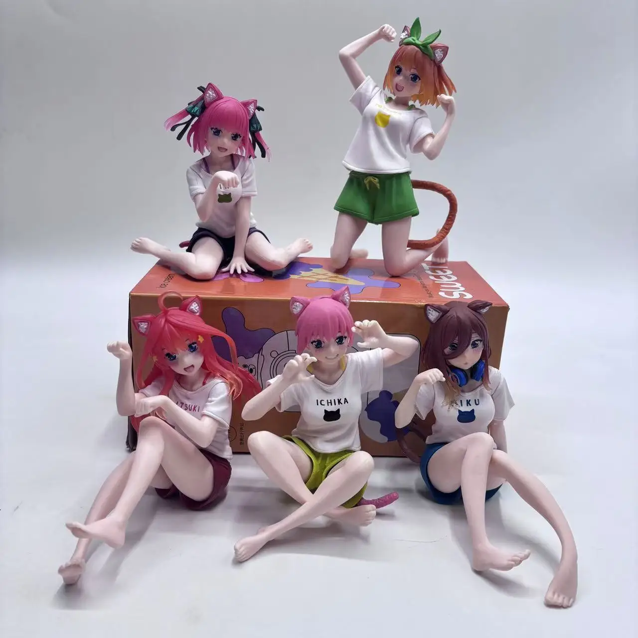 The Quintessential Quintuplets Girls Nakano Yotsuba Nakano Itsuki Action Figure Model doll Toys 11-15CM