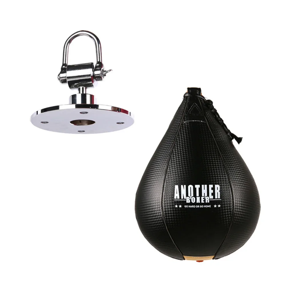 Boxing Speed Ball Set Pear Shape PU Swivel Bag Reflex Inflate Punching Training  Hanging Hook MMA Muay Thai Workout Kicking