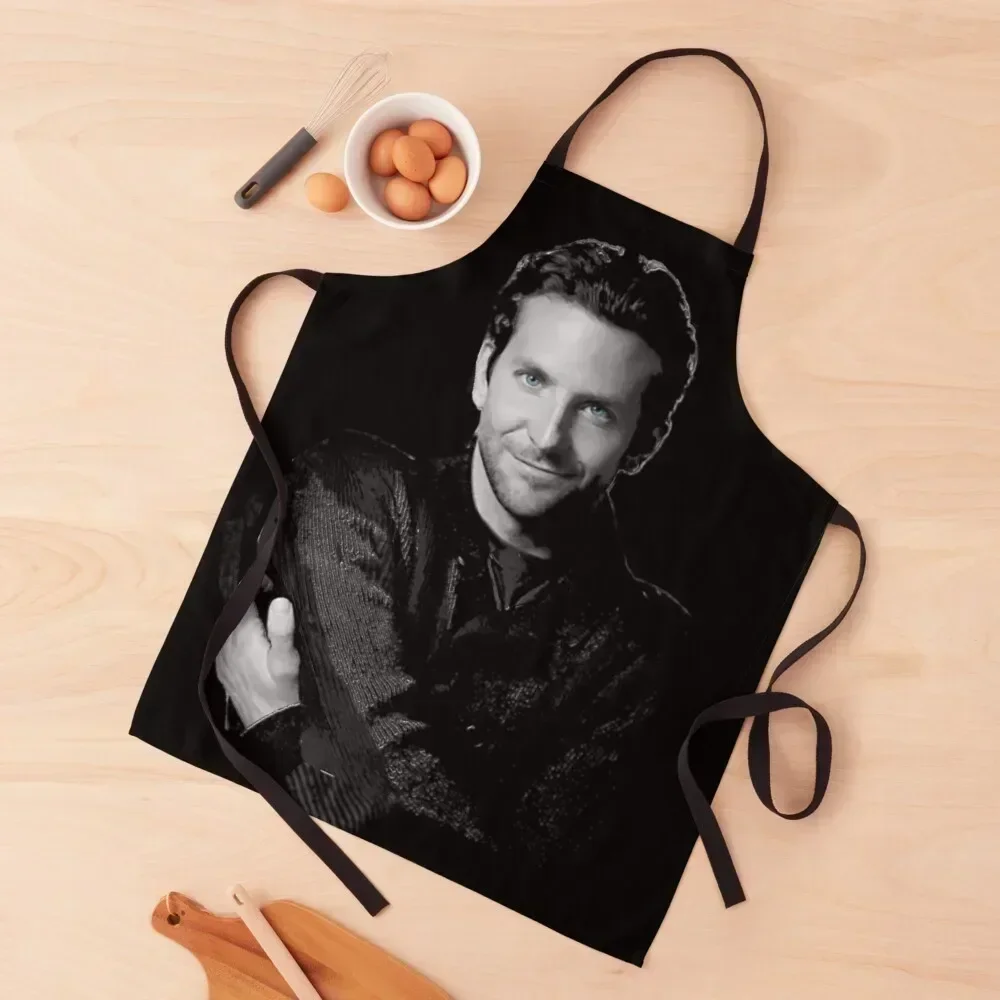 

Bradley Cooper Actor Abstract Movie Star Apron waiter Kitchen For Women men's barbecue Men gift Apron