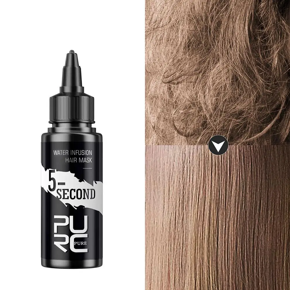 

Кератиновая маска для волос с коллагеном, 5 секунд, уход за волосами, кондиционер для повреждений, выпрямление, разглаживание волос, 60 мл, восстановление волос K0O9