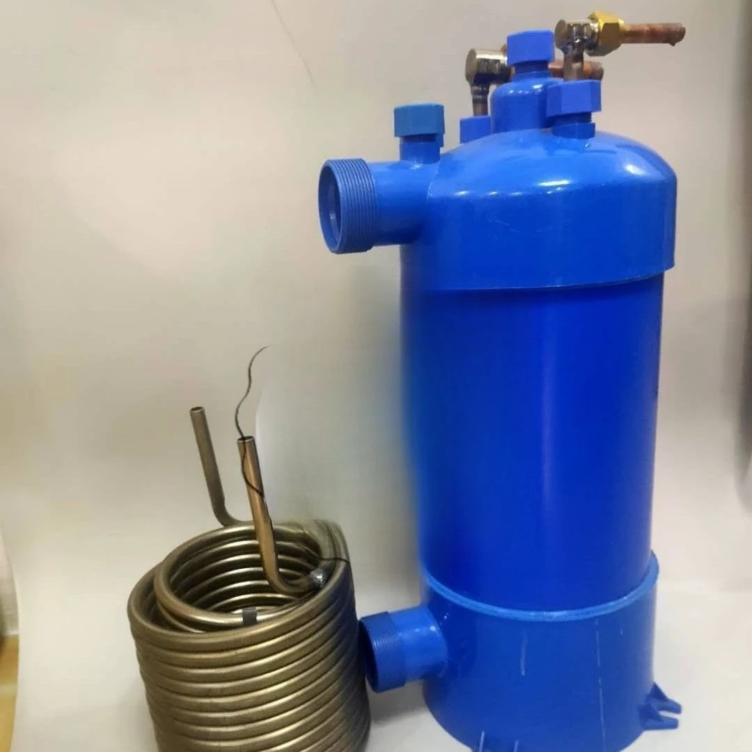 Titanium Tube Heat Exchanger with Enhanced Coil – Energy Saving Condenser for Swimming Pool Heat Pump & Water Heater