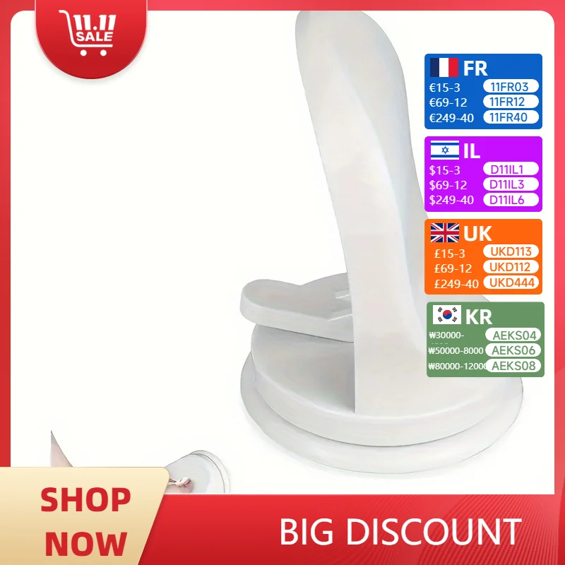 2個パック-シャワー用吸盤フットパッド：取り外し可能なソフトスポンジ、高さ調節可能、滑り止めバスルーム必需品