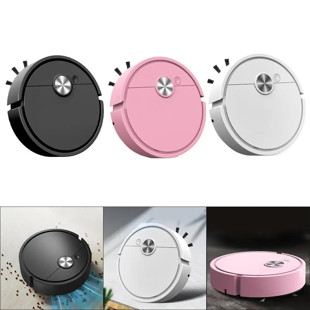 3 In 1 Robot Vacuum Cleaner Cleaning Cloths Side Brushes Smart Sweeping Robot Home Cleaning Sweeping And Wet Mopping Floor